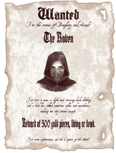 Raven Wanted Poster